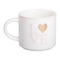 Чашка порцелянова Love 350 мл, білий Liling Rongxiang Ceramic RX-N240126WL