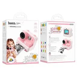 Дитяча фотокамера з моментальним друком Hoco DV200 Dual lens Pink - мініатюра 6