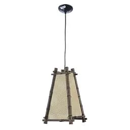 Люстра подвесная Brille деревянная E14 40W BK (BKL-230S/1)