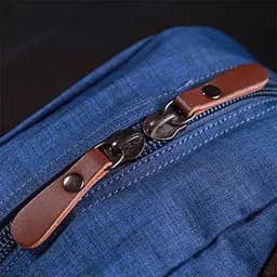 Текстильний зручний рюкзак унісекс Vintage 22244 синій - мініатюра 9
