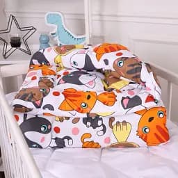 Одеяло MirSon антиаллергенное детское зима Kids Time 20-0035 Colored kittens 110x140 см EcoSilk (2200009663918)