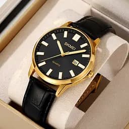 Наручний годинник чоловічий 2252GDBK Gold-Black Skmei acs0030108 - мініатюра 5