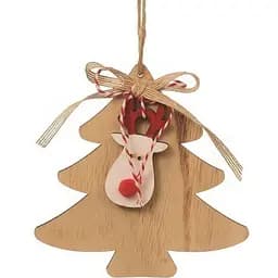 Прикраса декоративна Jumi Ялинка коричнева 12x12x1 см (5900410403826)