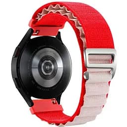 Ремінець для Xiaomi Amazfit Bip Bip Lite Bip U Bip 1S Bip 3 - червоно-білий Watchbands NormalCloth Wave ширина кріплення 20мм нейлоновий (W25-8WB20712975)