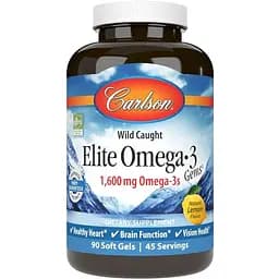 Жирные кислоты Carlson Labs Elite Omega-3 Gems, 90 капсул