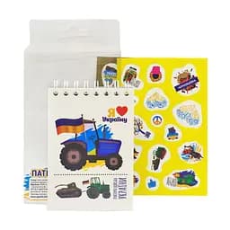 Патриотический набор 2 в 1 (блокнот+наклейки) Б7-Г-50 Апельсин (4820078280359) Тракторные войска Вид 3