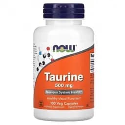 Таурин 500 мг в капсулах №100 Now Foods Taurine