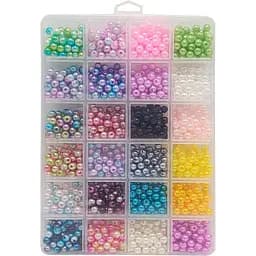 Набір для творчості Bambi Бісер намистини, гумка, пластикова коробка 1199-86 
