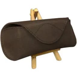 Чехол для очков BlankNote Crazy Horse из кожи с магнитной застежкой темно-коричневый 