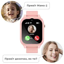 Дитячий смарт-годинник JETIX G99 зі змінним корпусом, GPS, 4G Відеодзвінком і вологозахистом (Pink) - мініатюра 7