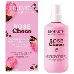 Спрей для волосся, обличчя й тіла Bioearth Botanique Chocolate Scented Water Rose Choco Троянда та шоколад парфумований 100 мл