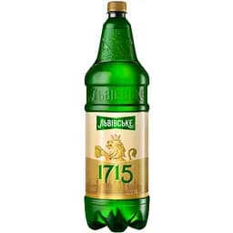 Пиво Львівське 1715 светлое 4.5% 1.8 л