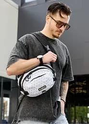 Сумка через плече бананка Sambag Flex Pro принт "Square" 30 × 17 × 15 см (85451150m) - мініатюра 2