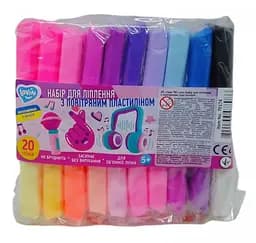 Набор для лепки с воздушным пластилином, 20 стиков, TM Lovin