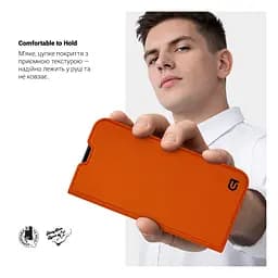 Чехол-книжка для Apple iPhone 17 Pro Max, OneFold Case, оранжевый, из экокожи (PU) и TPU, с магнитом, с подставкой и отделением для карт, трансформируется в подставку, противоударный, защита всего корпуса, ArmorStandart (ARM88740) - мініатюра 5