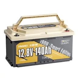 Акумуляторна батарея літій-залізо-фосфатна з Bluetooth 12.8В 140А*год LiFePO4 Power Queen H190 P12V140-150-RV190-BT-4-AC150 (44-00523) - мініатюра 2