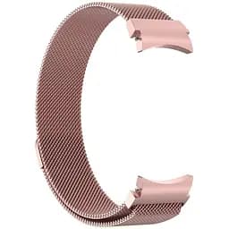 Ремінець Samsung Galaxy Watch 4 40mm - рожевий металевий ширина кріплення 20мм Watchbands Milanese Loop (WB00S4MMILANESE1440)