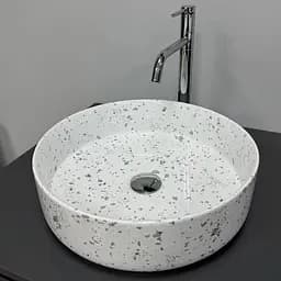 Умивальник VBI Bari S grey mosaic накладний VBI-011606, Сірий