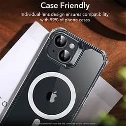 Захисне скло Metal Classic на камеру (у упак.) для Apple iPhone 15 (6.1) / 15 Plus (6.7) Чорний / Midnight - мініатюра 2