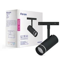Светодиодный магнитный трековый светильник Feron MGN304 10Вт 4000K черный