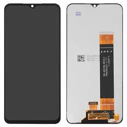 Дисплей Samsung A205 Galaxy A20, A205F/DS Galaxy A20, M107F/DS Galaxy M10s, чорний, з рамкою, High, з широким ободком, (OLED)