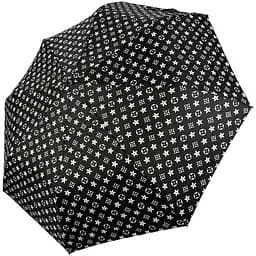 Женский складной зонтик полуавтомат Toprain 96 см черный