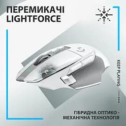 Мишка комп'ютерна Logitech G502 X Lightspeed Wireless White (910-006189, 910-006228) - мініатюра 3