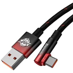 Угловой кабель Baseus MVP 2 Elbow-shaped USB to Type-C 100 W 2 м (CAVP000520) черно-красный
