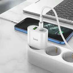 Адаптер мережевий HOCO Type-C to Lightning Cable Lineal C95A набір з кабелем білий - мініатюра 3