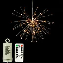 Світлодіодна гірлянда Феєрверк Firework автономна 150LED, довжина нитки 26см з пультом - мініатюра 2