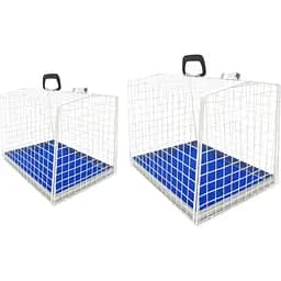 Набір переноска-клітка Croci для котів і собак №2 і №3 фарбовані 32.5x30x40/36.5x33x42.5 см