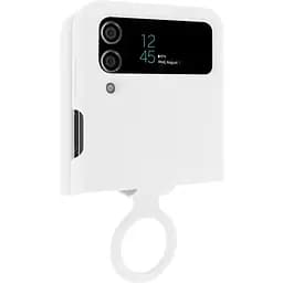 Чехол Foldables Silicone Cover Lakshmi AAA для Samsung Galaxy Z Flip4 Белый / White