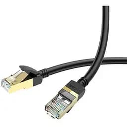 Кабель Hoco US02 Level pure copper gigabit ethernet cable L 5 м Black - мініатюра 3