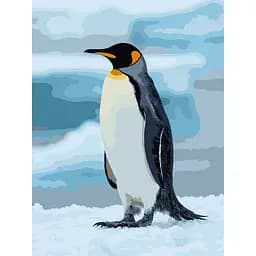 Картина по номерам Strateg Пингвин на льду 30х40 см (SS-1264)