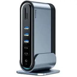 Хаб-концентратор Baseus Working Station для Macbook 16в1 RJ45 Usb, VGA