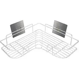 Полка настенная Stenson TD01323 угловая 26.5x26.5x6 см белая (25464)