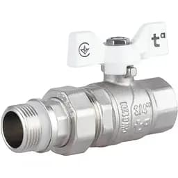 Кран кульовий Thermo Alliance "Американка" Forte 3/4" ВЗ прямий, антипротікання, метелик SF222W20