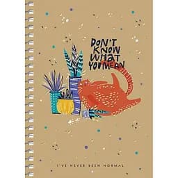 Тетрадь для записей Student А5, в клеточку, спираль, 96 л., Don't know what you mean (A5-SC-096-6101K)