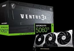 Відеокарта GeForce RTX 5060 Ti 16GB MSI Ventus 3X OC (RTX 5060 Ti 16G VENTUS 3X OC) - мініатюра 1