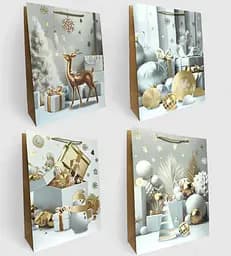 Подарунковий пакет "Свято наближається" 31х42х12см, набір з 4-х штук bl2502-192