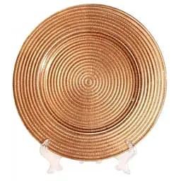 Тарілка OLens Брауні 21 см золотиста (16112-1)