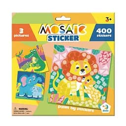 Дитячий набір для творчості мозаїка "Зоопарк" DoDo Toys 300896 зі стікерами