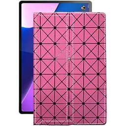 Чохол StatusCASE з екошкіри для планшету Lenovo Tab P12 Pro Рожевий ромб