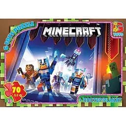 Детский пазл "Minecraft" G-Toys MC803 плакат 70 элементов
