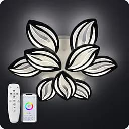 Люстра світлодіодна 517 Dlight 3color з пультом 165Вт Чорний (01797)