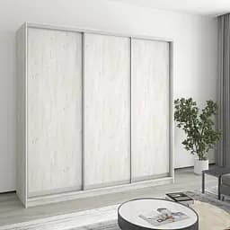 Шкаф-купе трехдверный MebelStar Комбо AL 3ДСП 210x60x210 см Аляска серый (MBS-3329)