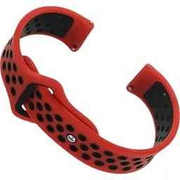 Ремешок Becover Vents Style для Xiaomi iMi KW66/Mi Watch Color/Watch S1 Active/Haylou LS01/LS05 Red-Black (705808)