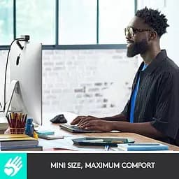 Клавіатура Logitech MX Keys мінімалістська та бездротова з підсвічуванням, компактна, Bluetooth, підсвічування Б\в - мініатюра 7