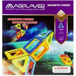 Магнитный конструктор, набор из 14 элементов MagPlayer det0017953