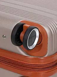 Валіза маленька S ABS-пластик Worldline Airtex 629 56×36×22см 38л Шампань - мініатюра 12